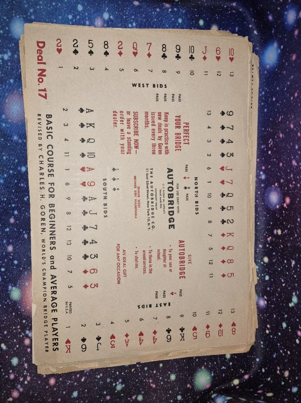 🃏 Vintage Autobridge Playing Board Game | 1930s–1940s Bridge Collectible